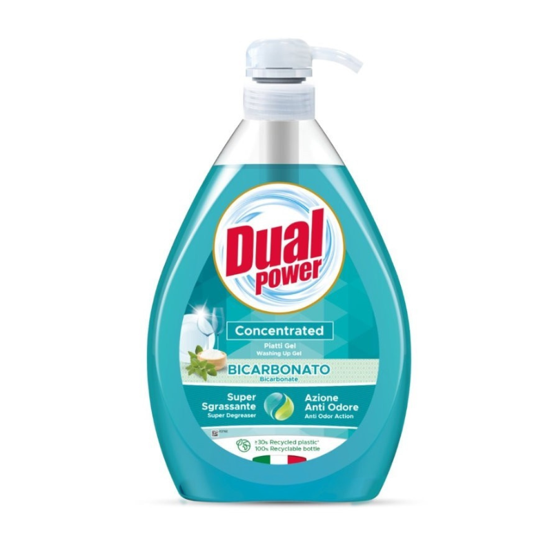 Dual Power Detergent de Vase cu Bicarbonat