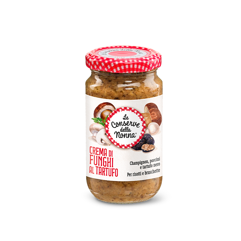 Cremă de Ciuperci cu Trufe Negre Le Conserve della Nonna, Fără Gluten, 190g