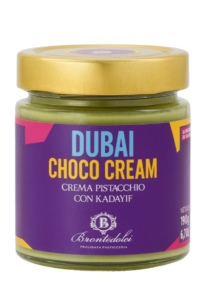 Crema de fistic si cataif Dubai Choco Cream, Brontedolci, 190 g